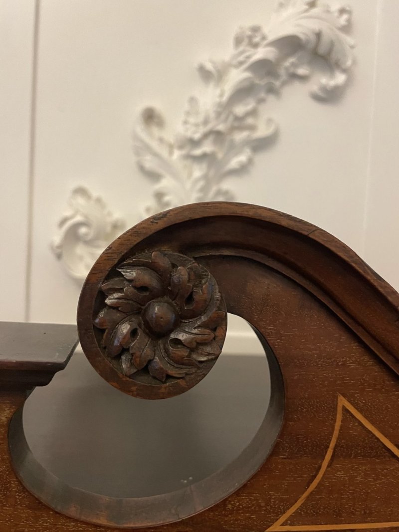 Outstanding Quality Antique Victorian Mahogany Inlaid Display Cabinet - Image 14